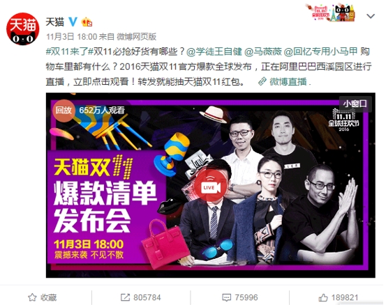 天貓雙11還沒開始就破了一項吉尼斯記錄！逆天了