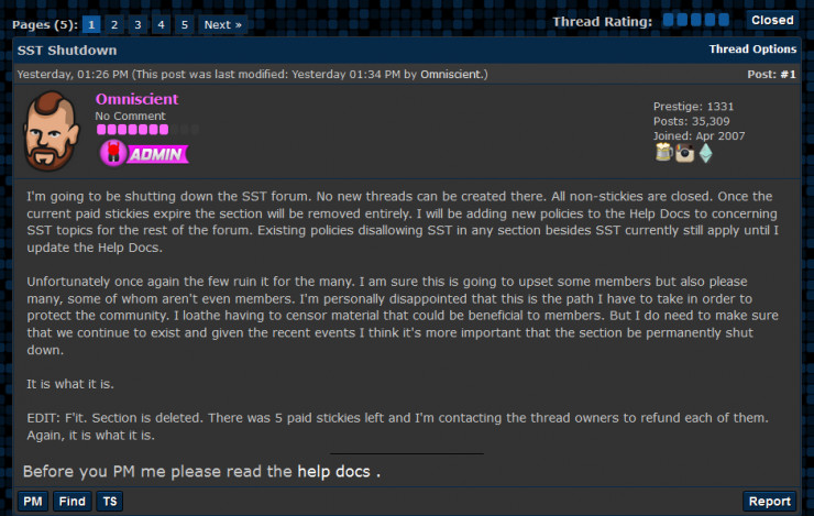 造成美國斷網的“兇手論壇”，終于關閉了 DDoS 版塊